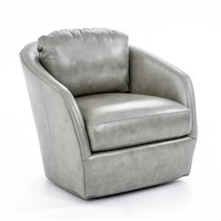 Casual Upholstered Swivel Chair